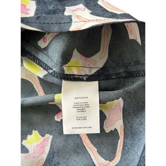 CAbi Dress Women's Size 4 Blue Watercolor Print Aurora Paradise Maxi Halter - Picture 8 of 14